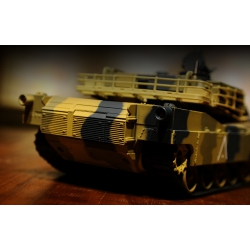 Czołg zdalnie sterowany ASG/IR/dźwięk 1:24 U.S. M1A2 Abrams RTR 2.4Ghz - Heng Long 3816